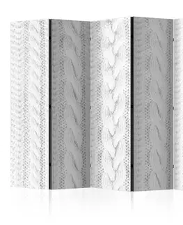 Paravány Paraván White Knit Dekorhome