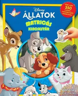 Nalepovačky, vystrihovačky, skladačky Matricás kincsestár: Disney Állatok