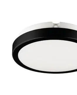 Svietidlá  LED Kúpeľňové stropné svietidlo VERA LED/12W/230V 4000K IP65 čierna EKP0469