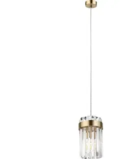 Svietidlá  Luster na lanku LUXARY 1xE27/15W/230V zlatý LM-1.304