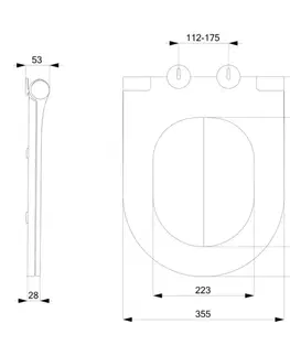 Záchody SAPHO - BRILLA WC sedátko, SLIM, Soft Close, zelená mat 100787-128