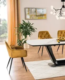 Jedálenské stoly Rozkladací jedálenský stôl ARMANI CERAMIC Signal