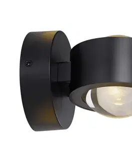 Svietidlá Schöner Wohnen 19331-18 - LED nástenné svietidlo CHIA 2xLED/2W/230V čierne 19331-18