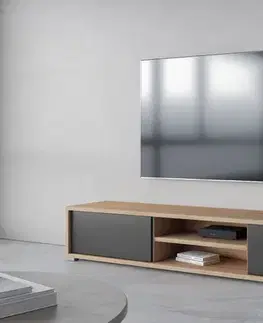 TV stolíky LANNY TV stolík 40, dub / antracit 