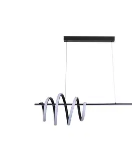 Svietidlá Searchlight 22510BK - stlmiteľný LED luster na lankách SWORD LED/40W/230V 3000K 22510BK