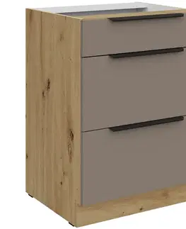 Kuchynské skrinky stojace Kuchynská skrinka Aria-Ta/Ar Anti Fingerprint 60d 3s Bb