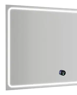 Kúpeľňové zrkadlá SAPHO - GEMINI zrkadlo s LED osvetlením 100x70cm, chytré funkcie GM100K