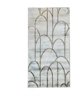 Moderné koberce Koberec Frisee Diamond 1,33/1,9 A0073 biela/zlatá