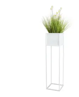 Stojany na kvetiny HowHomely Stojan na kvety 90x24 cm biela 10-1590/90/bialy