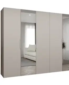 Šatníkové skrine Skriňa Marbella II 300 kašmír/kašmír