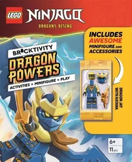 Nalepovačky, vystrihovačky, skladačky LEGO® NINJAGO®: Dragon Powers (with Dragon Jay minifigure and katana sword) - Buster Books,LEGO®