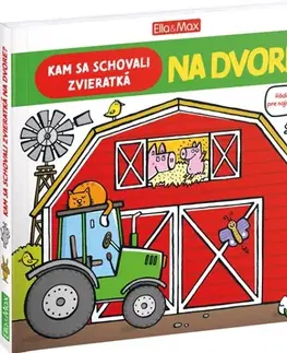 Leporelá, krabičky, puzzle knihy Kam sa schovali zvieratká na dvore?