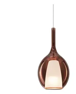 Svietidlá Ideal Lux - Luster na lanku KALIQUE 1xE27/42W/230V pr. 18 cm dymovo-medený 360027