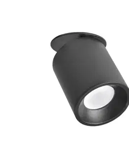 Svietidlá  Podhľadové bodové svietidlo HARON 1xGU10/10W/230V čierna 314192