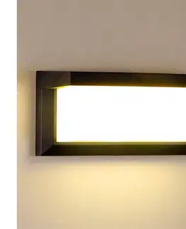 Svietidlá BRILAGI - LED RGBW vonkajšie nástenné svietidlo BRICKY 1xE27/12W/230V čierne IP54 BG1024+AI0819