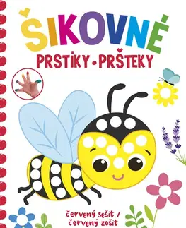 Nalepovačky, vystrihovačky, skladačky Šikovné prstíky / šikovné pršteky - červený sešit / červený zošit (cz/sk vydanie)