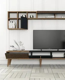 Konferenčné stolíky Televízna stena Milen Walnut and Anthracite