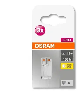 Žiarovky SADA 3x LED Žiarovka G4/0,9W/12V 2700K - Osram 4058075449985