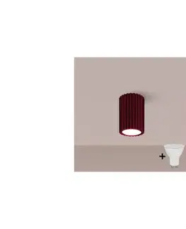 Svietidlá BRILAGI - LED bodové svietidlo CRESTO 1xGU10/10W/230V 10 cm bordové BR.1917