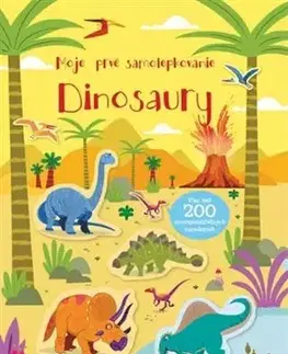 Nalepovačky, vystrihovačky, skladačky Moje prvé samolepkovanie - Dinosaury