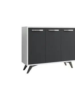 Komody Viacúčelová skrinka Piffa - White, Anthracite