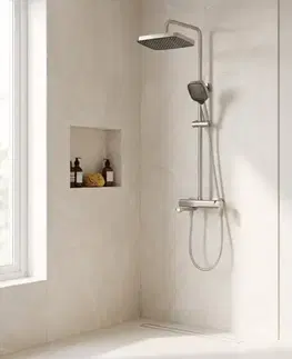 Kúpeľňové batérie REA REA - Sprchový set Arlo Brush Nickle REA-P7340