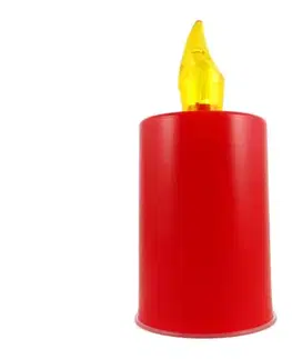 Lampy  LED Sviečka LED/2xAA teplá biela 10,8 cm červená 028 0000243