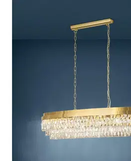 Svietidlá Eglo 39463 - Luster na reťazi VALPARAISO 13xE14/40W/230V zlatá 39463