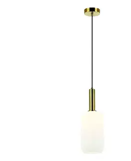 Svietidlá Zam 22070 - Luster na lanku 1xE27/40W/230V pr. 15 cm zlatá 22070