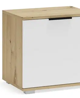 Skrinky na topánky Skrinka na topánky Clif ST 50 artisan/biela