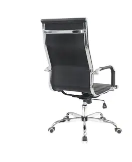 Kancelárske stoličky KONDELA Azure 2 New kancelárske kreslo s podrúčkami čierna / chróm