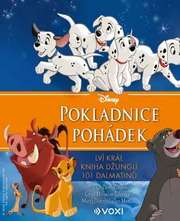 Rozprávky Voxi Disney - Lví král, Kniha džunglí, 101 dalmatinů