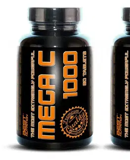 Vitamín C 1+1 Zadarmo: Mega C 1000 - Best Nutrition 90 tbl. + 90 tbl.