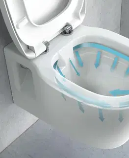 Záchody REA - Set WC závesnej misy + bidetu CARTER biely KPL-C1400