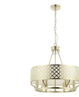 Svietidlá Open Design OR84382 - Luster na reťazi VERNO 6xE14/12W/230V mosadz OR84382