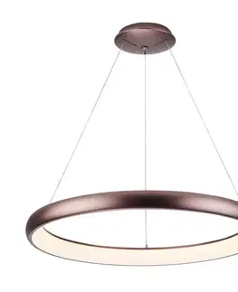 Svietidlá Azzardo  - LED Stmievateľný luster na lanku ANTONIO LED/80W/230V hnedá + DO 
