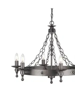 Svietidlá Elstead WR6-GRAPHITE - Luster na reťazi WARWICK 6xE14/60W/230V WR6-GRAPHITE