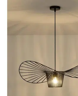 Svietidlá Eurolamp Luster na lanku OGGI 1xE27/40W/230V čierna 144-46019