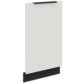Dvierka a čelá zásuviek pre kuchynske skrinky Dvierka na umývačku Zm Aria-Wh/Bl Anti Fingerprint 713x446