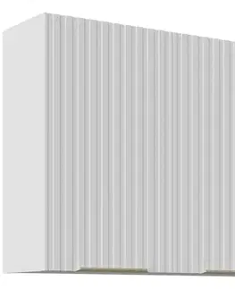 Kuchynské skrinky visiace Kuchynská Skrinka Tuluza 80G-72 2F biely mat lamel