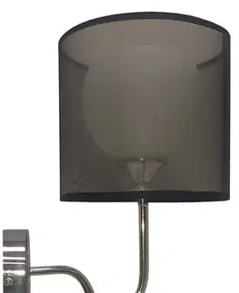 Nástenné svetlá Nástenná lampa čierna 1xE27 30cm BRAVA