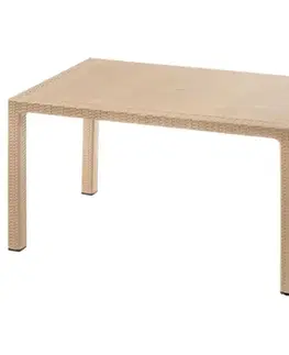 Záhradné stoly Plastový stôl Infinitty béžový