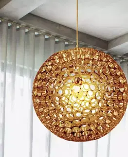 Moderné lampy do obývačky Abros Závesné svietidlo 50 1x60w E27 Meď