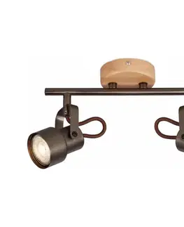 Svietidlá Brilo - LED bodové svietidlo TAHUN 2xGU10/5W/230V hnedé 2872-025