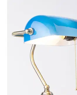 Lampy BRILAGI - Náhradné tienidlo k stolnej lampe BANK OFFICE modrá L352-NS/MO