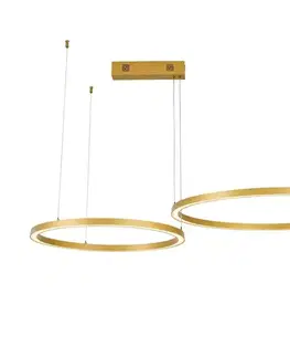 Svietidlá  NEO 07218L - LED Stmievateľný luster FINO 93W/230V 60/80cm zlatá Tuya+DO 07218L