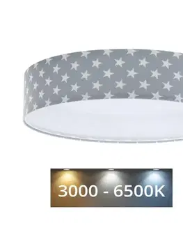 Svietidlá  LED Stmievateľné svietidlo GALAXY KIDS LED/24W/230V hviezdičky šedá/biela + DO 