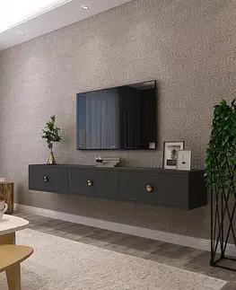 TV stolíky TV stolík Zuzu 180 - Anthracite