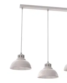 Svietidlá  Luster na lanku SVEN 3xE27/15W/230V krémový 8876A