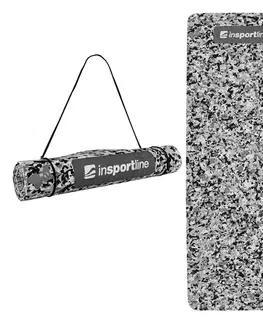 Podložky na cvičenie Karimatka inSPORTline Camu 173x61x0,4 cm šedý maskáč